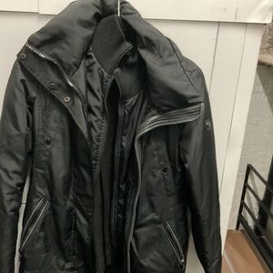 Andrew Marc Women's Black Down *WARM* Hooded Jacket MSRP $1000
